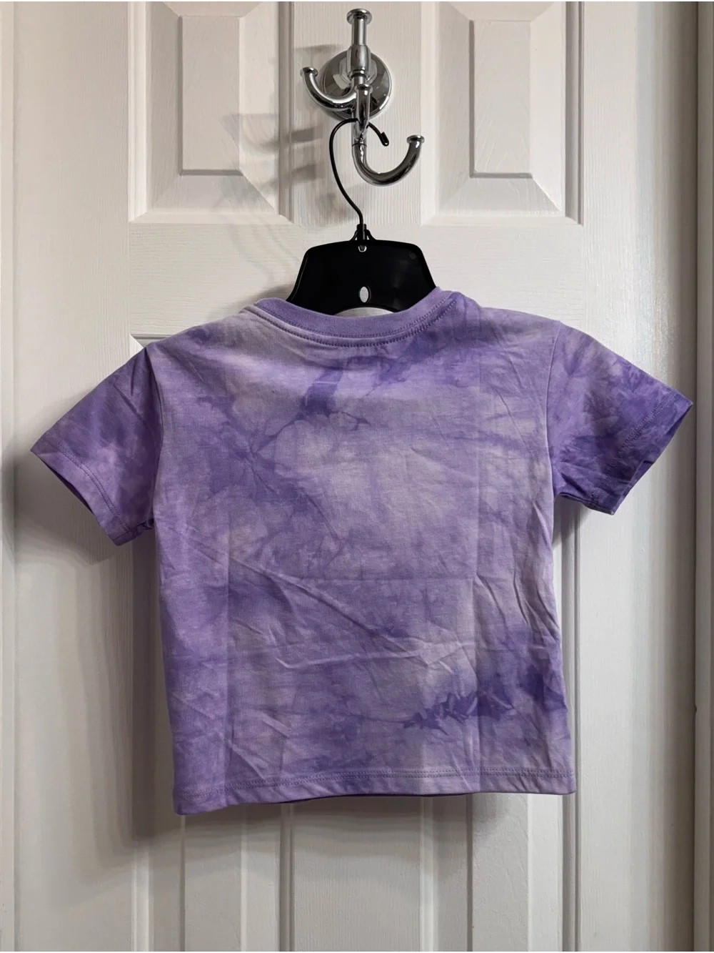 Hello Kitty Girl’s Purple Tie-Dye Tee with Green & White Logo Size XS (4/5) NEW!